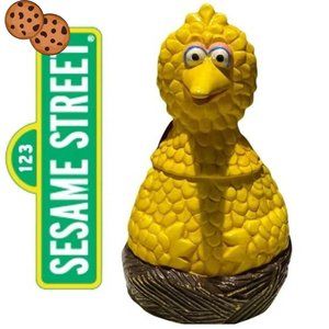 Vintage 1970's Big Bird In Nest Cookie Jar